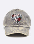 Peace And Love Patch Tie Dye Cotton Cap