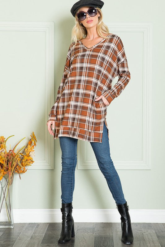 V Neck Sweater Tunic