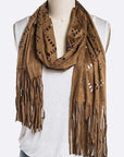 Ultra Suede Perforated Scarf