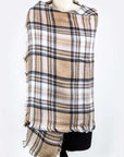 Mad For Plaid Large Square Shawl Scarf