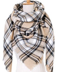 Mad For Plaid Large Square Shawl Scarf