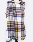 Mix Color Plaid Square Scarf