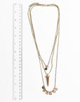 Leto Accessories Layered Point Pendant Boho Necklace