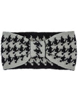 Houndstooth Bow Head Band