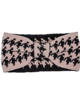 Houndstooth Bow Head Band