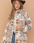 Blue B Aztec Western Shacket - Online Only