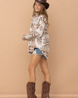 Blue B Aztec Western Shacket - Online Only