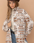 Blue B Aztec Western Shacket - Online Only