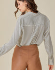 Mustard Seed Collar Striped Shirt - Online Only