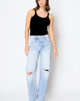 Artemis Vintage | Tummy Control High Rise Relaxed Straight Leg Jeans - My Pampered Life Seattle