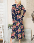 Floral Maxi Wrap Dress - Online Only