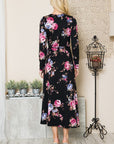 Floral Maxi Wrap Dress - Online Only - My Pampered Life Seattle