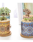 Mandala Planter Set of 4