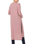 Zenana Ribbed Long Cardigan