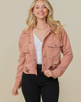 Zoey Distressed Corduroy Jacket by Timing