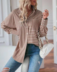 Miss Sparkling |Plaid Button Up Top