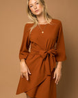 Gilli Kimono Sleeve Tie Wrap Dress - Online Only