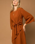 Gilli Kimono Sleeve Tie Wrap Dress - Online Only