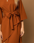 Gilli Kimono Sleeve Tie Wrap Dress - Online Only