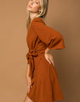 Gilli Kimono Sleeve Tie Wrap Dress - Online Only