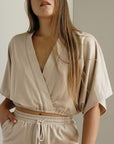 Fabina Hemp Kimono Crop