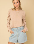 Gilli Long Sleeve Top W/ Puff