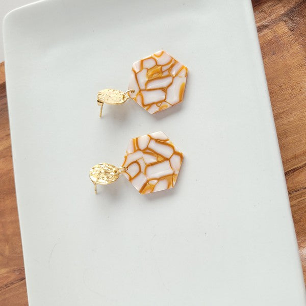 Roxy Earrings - Pumpkin Spice