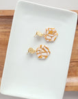 Roxy Earrings - Pumpkin Spice