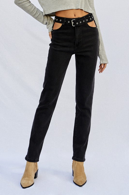 Insane Gene High Waisted Straight Jeans