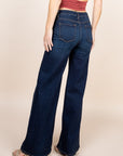 O2 Denim Western Wide Leg Jeans