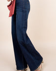 O2 Denim Western Wide Leg Jeans