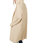 Zenana Hooded Open Front Cardigan - Online Only