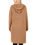 Zenana Hooded Open Front Cardigan - Online Only