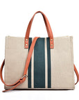Canvas Stripe Tote - Online Only
