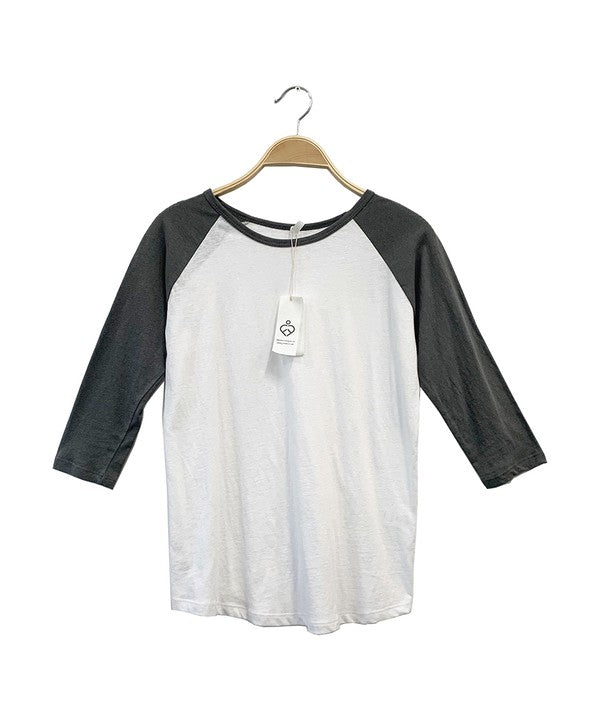 Fabina Cotton Vintage Raglan T-shirt