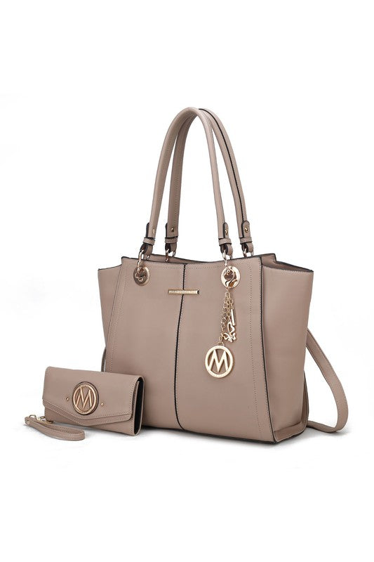 MKF Ivy Tote Handbag with Wallet Crossover by Mia