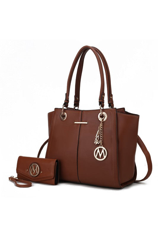 MKF Ivy Tote Handbag with Wallet Crossover by Mia