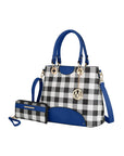 MKF Gabriella Checkers Handbag with Wallet by Mia