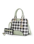 MKF Gabriella Checkers Handbag with Wallet by Mia