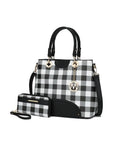 MKF Gabriella Checkers Handbag with Wallet by Mia