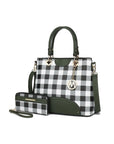 MKF Gabriella Checkers Handbag with Wallet by Mia