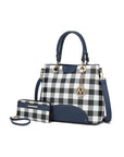 MKF Gabriella Checkers Handbag with Wallet by Mia