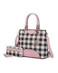 MKF Gabriella Checkers Handbag with Wallet by Mia