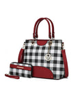 MKF Gabriella Checkers Handbag with Wallet by Mia