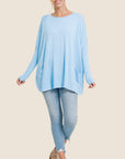 Zenana Oversized Front Pocket Sweater -Online Only