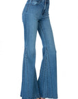 O2 Denim Flare Jean Bell Bottom Wide Leg Jeans