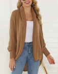 Hope Horizon Khaki Contrast Knit Cardigan