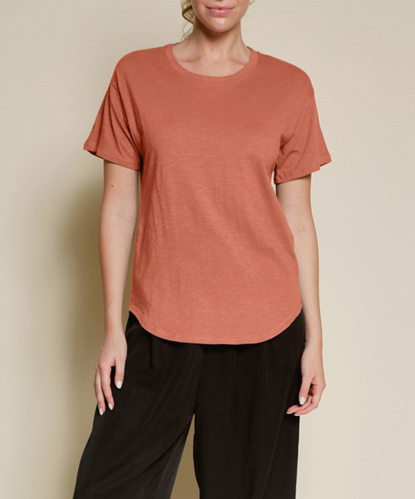 Fabina Cotton Slub Her Classic T-shirt