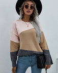 Women's Long Sleeve Round Neck Sweater