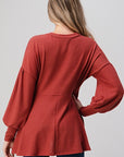 Soft Knit Babydoll Tunic